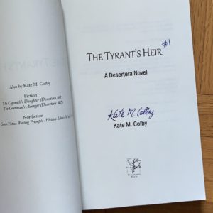The Tyrant’s Heir signed paperback